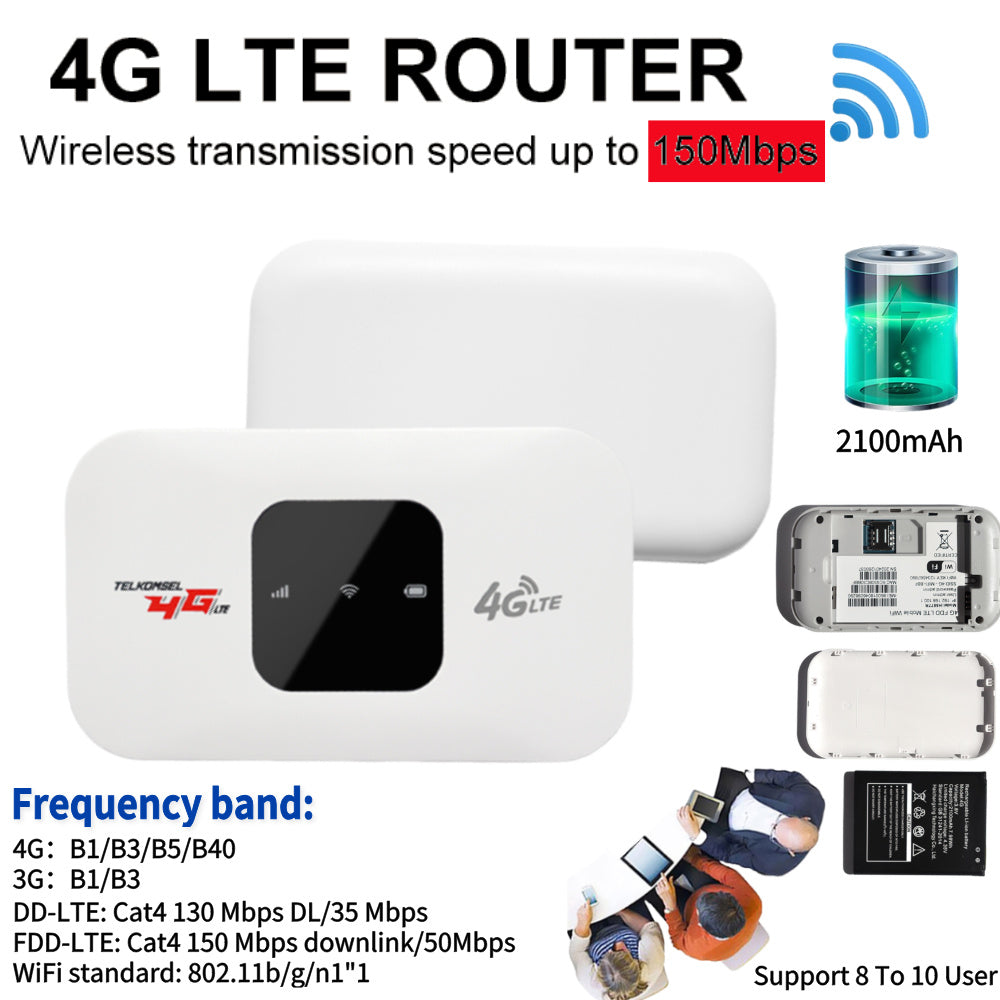 🚀 4G LTE Portable WiFi Router